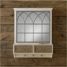 Hti-Living Wandspiegel 1 x 1 cm Braun