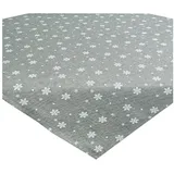 Delindo Lifestyle Tischdecke Weihnachten Sterne Allover (1-tlg) grau quadratisch | 85 cm x 85 cm