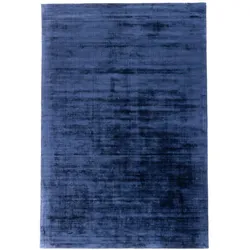 Teppich MORGENLAND "Designer Teppich Chester", blau, B:240cm H:10mm L:340cm, Viskose, Teppiche, Viskose
