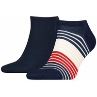 Tommy Hilfiger Sneaker Multicolour Stripes M - kurze Socken - Herren - Blue - 43/46