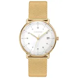 JUNGHANS 47/7452.46 max bill Damenuhr mit Saphirglas Goldfarben