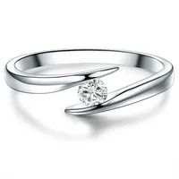 Trilani Ring Sterling Silber Topas in 50 Damen