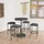 vidaXL Gartenbar Set 5-tlg. Grau