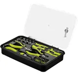 Goobay Set De Werkzeuge De Hand De 49 Stück, Set De Mobile Werkzeuge Für Diy Und Reisen, Schraubendreher, Set De Bits, Schraubenschlüssel De Steckdose, Bohrfutter, Verlängerung De Bit, Cutter.