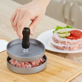 Intirilife Burgerpresse 11,5 cm Edelstahl/Grau