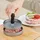 Intirilife Burgerpresse 11,5 cm Edelstahl/Grau