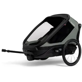 Hamax Kinderanhänger Cocoon grün/schwarz 2023