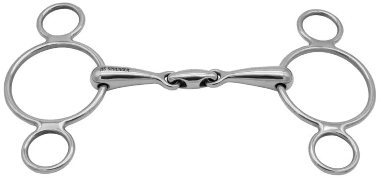 Sprenger 3 Ring Gebiss Vienna, doppelt gebrochen, 16 mm, Edelstahl