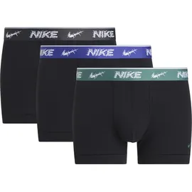 Nike Boxershorts 3er Pack Schwarz M