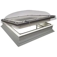 FAKRO DEC-C U8 100x100 Flachdachfenster, Z-Wave, transparente Lichtkuppel, VSG Passivhaus