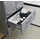 Saphir Quickset 945 Badschrank 50 x 136,1 x 33 cm Grau/Silber