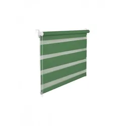 Doppelrollo Duorollo 85 cm breit 150 cm lang grün inkl. Seilzug Fensterrollo Klemmrollo Jalousie