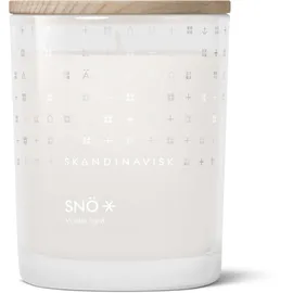 Skandinavisk SNÖ Duftkerze 200 g weiß/silber