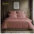 LAVEA Bettwäsche Set Jasmin Rosa 200 x 220 cm + 2 x 80 x 80 cm