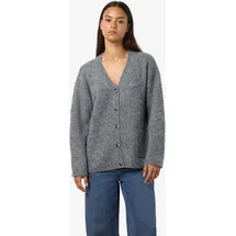 Noisy May NMDOLLY L/S KNIT CARDIGAN FWD NOOS Grau M