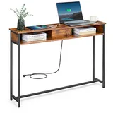 VASAGLE Konsolentisch 90 x 30 x 75 braun