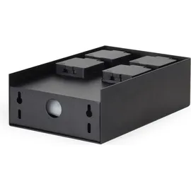 XPOtool Gartensteckdose 4-fach Schwarz