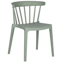 Kunststoff Stuhl in Grün stapelbar (2er Set)