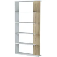 VS Venta-stock Bücherregal Lugo 90 x 25 x 180 cm Weiß