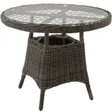 Tectake Gartentisch 91 x 73,5 cm Grau