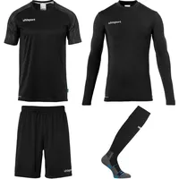 Uhlsport Reaction Torwartset Trainingsanzug Schwarz/Anthra 128