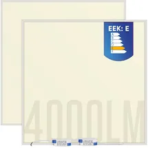 LECOM LED Panel 2er Set quadratisch warmweiss