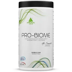 PEAK Pro-Biome - 324g  - Geschmack Bubble Gum I 30 Portionen I GLYCARE HMOs - Human Milk Oligosaccharides + lebende Kulturen - Bifidobacterium BB536 + B-3 I zur Unterstützung der Darmgesundheit