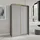 masseno Schwebetürenschrank Nisse 120 x 205 x 60 cm Grau