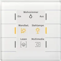 MDT BE-GT20W.02 Glastaster II Smart Farbdisplay Weiß