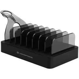 Conceptronic Ozul02b 8-Port 75w USB-PD Ladestation