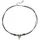 Fossil Natural Surfer Herren-Kette Edelstahl/Leder Schwarz