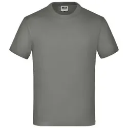 Kinder T-Shirt JN019, dunkelgrau, Größe M - dunkelgrau - M