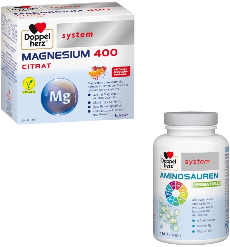 Doppelherz system Aminosäuren + Magnesium Set