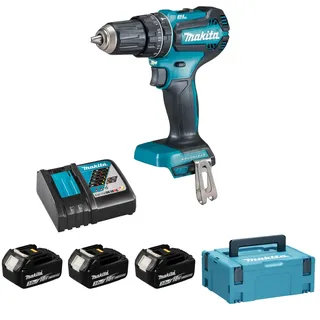 DHP485RF3J inkl. 3 x 3,0 Ah + Makpac