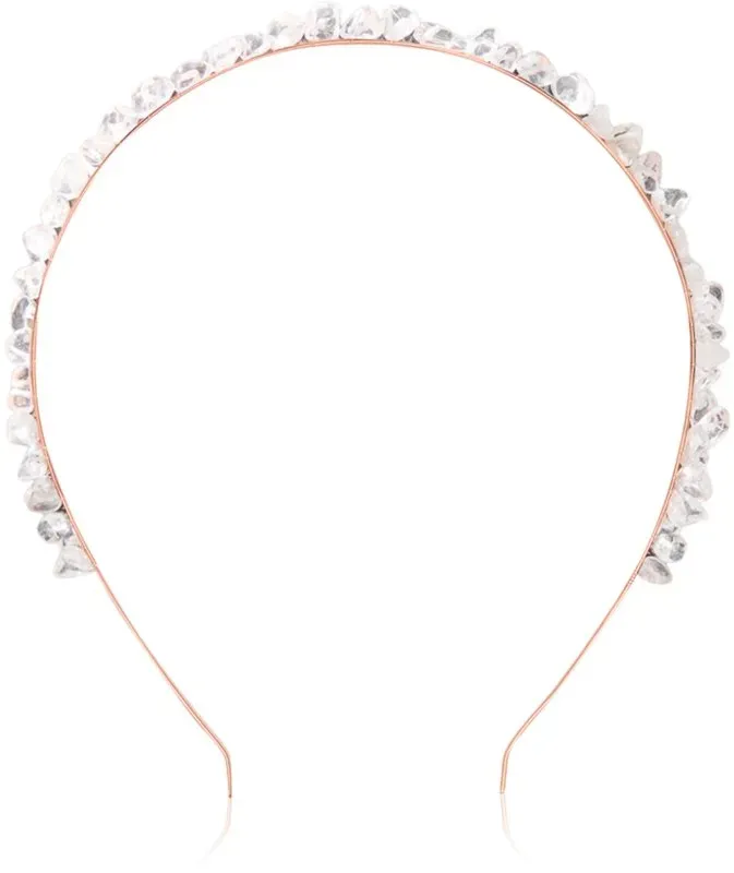 Crystallove Clear Quartz Hairband Haarreif 1 St.