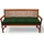 Beautissu Bankauflage 120 x 50 x 10 cm dunkelgrün 1 St.