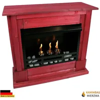 Ethanol und Gelkamin Kamin Modell Rafael Premium Rot - Rot