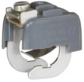 Legrand 034386 Potentialausgleichs-Klammer, Rohrdurchmesser 18 -22mm, für Stahl und Kupferrohre 1