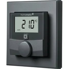 Homematic IP Wandthermostat mit Luftfeuchtigkeitssensor Anthrazit