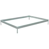 Floraworld Fundament für Gewächshaus Grow I 34,5 cm x 190 cm x 190 cm Aluminium