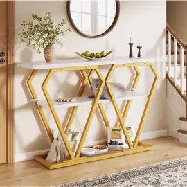 Okwish Esstisch 120 x 29,5 x 80 cm Weiß