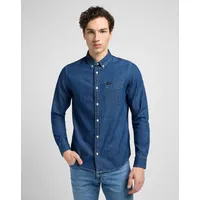 LEE Button Down Langarmhemd Mid Stone L