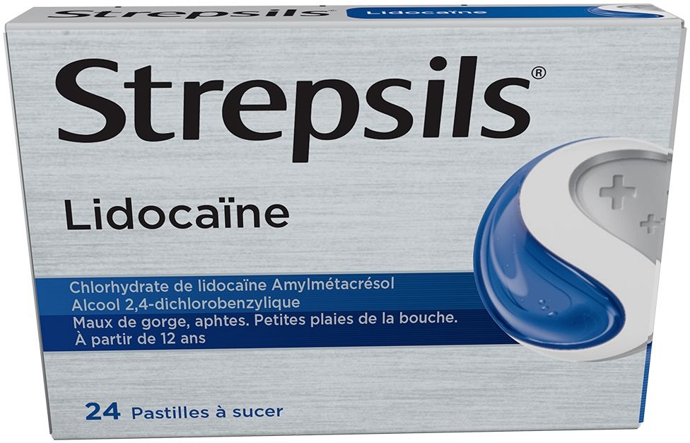 Strepsils Lidocaïne - À partir de 12 ans 24 pc(s) comprimé(s) à sucer