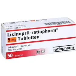 Lisinopril-ratiopharm 5 mg Tabletten 50 St