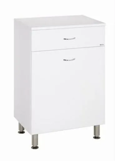 Keramia Pro Badezimmerschrank niedrig 50x79x33,3 cm weiß glanz PRON50K