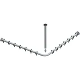 Keuco Plan Brausevorhangstangen-Set für Dusche 80 x 80 cm chrom