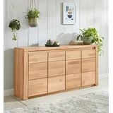Home Affaire Sideboard HOME AFFAIRE "Burani", beige (kernbuche teilmassiv), B:164cm H:80cm T:35cm, FSC-zertifiziertes teilmassives Holz, Sideboards, Sideboard, grifflose Optik