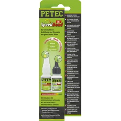 Petec SpeedBond Hochleistungsklebstoff Filler Set Schweissnaht aus der Flasche