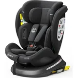 TWT I-SIZE Plus DELUXE BlackJeans Kindersitz mit 360 Grad drehbarem Isofix-System-BUF BOOF 0, 36 kg - Ocker