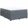 vidaXL Boxspringbett 140 x 200 cm Dunkelgrau
